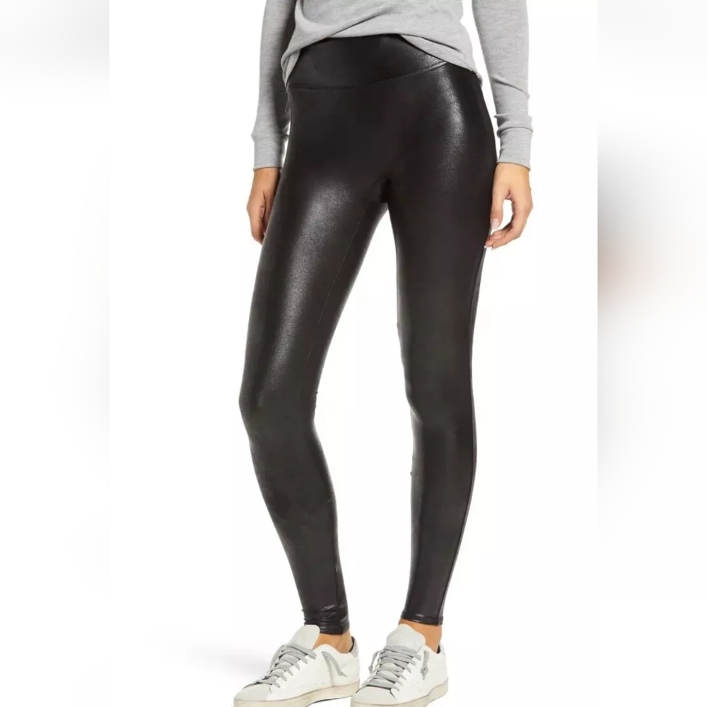 SPANX Faux Leather Leggings 2437‎ Black S/P